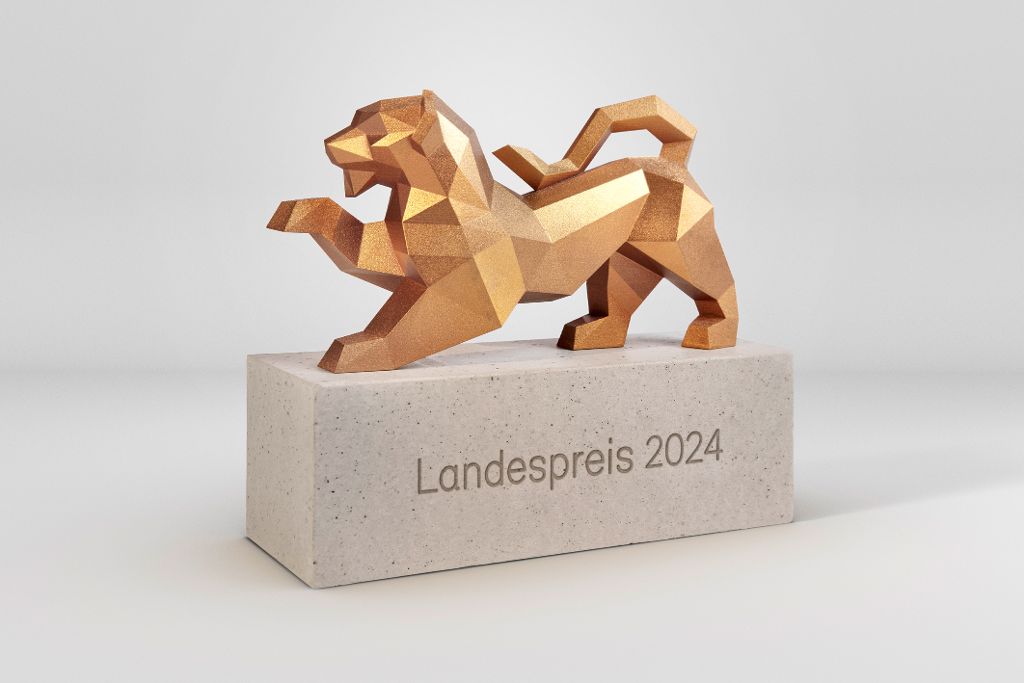 Landespreis 2024 Löwe Trophäe